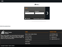 Tablet Screenshot of education.markettraders.com